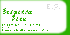 brigitta picu business card